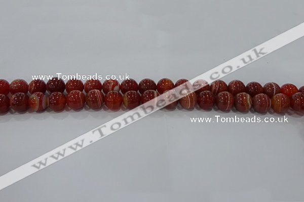 CAG9177 15.5 inches 6mm round line agate beads wholesale