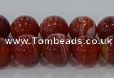 CAG9178 15.5 inches 8mm round line agate beads wholesale