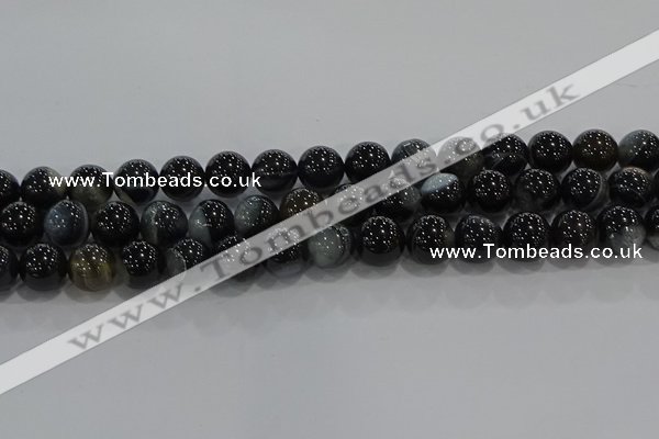 CAG9188 15.5 inches 12mm round line agate beads wholesale