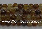 CAG9192 15.5 inches 4mm round line agate gemstone beads