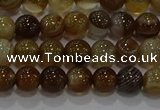 CAG9193 15.5 inches 6mm round line agate gemstone beads