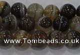 CAG9194 15.5 inches 8mm round line agate gemstone beads