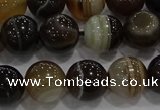 CAG9204 15.5 inches 10mm round line agate gemstone beads