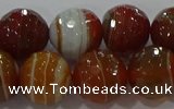 CAG9233 15.5 inches 12mm faceted round line agate beads wholesale