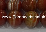CAG9234 15.5 inches 14mm faceted round line agate beads wholesale