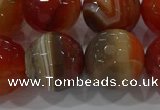 CAG9235 15.5 inches 16mm faceted round line agate beads wholesale