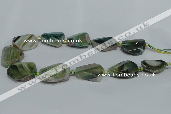 CAG932 16 inches rough agate gemstone nugget beads wholesale