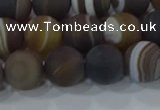 CAG9339 15.5 inches 10mm round matte line agate beads wholesale