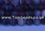 CAG9371 15.5 inches 6mm round matte botswana agate beads