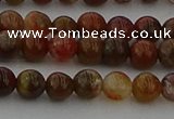 CAG9391 15.5 inches 6mm round red moss agate beads wholesale