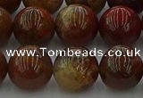 CAG9394 15.5 inches 12mm round red moss agate beads wholesale