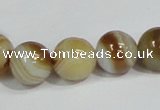 CAG940 16 inches 14mm round madagascar agate gemstone beads