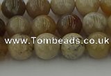 CAG9402 15.5 inches 8mm round ocean fossil agate beads wholesale