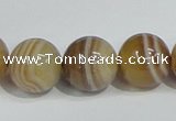 CAG941 16 inches 16mm round madagascar agate gemstone beads