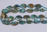 CAG9412 15.5 inches 20*25mm - 25*35mm freeform ocean agate beads