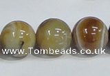 CAG942 16 inches 18mm round madagascar agate gemstone beads