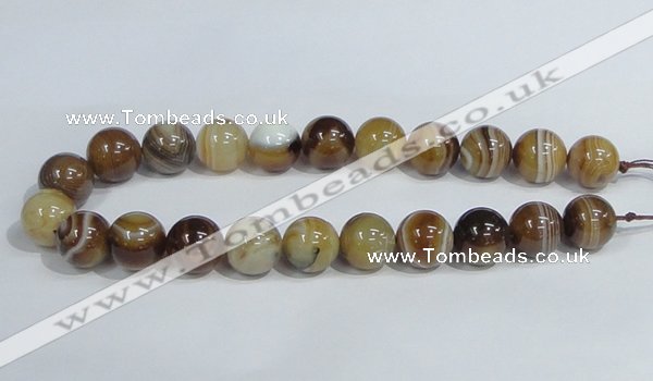 CAG942 16 inches 18mm round madagascar agate gemstone beads