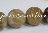 CAG943 16 inches 20mm round madagascar agate gemstone beads