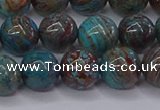 CAG9473 15.5 inches 8mm round blue crazy lace agate beads