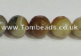 CAG948 16 inches 14mm faceted round madagascar agate gemstone beads