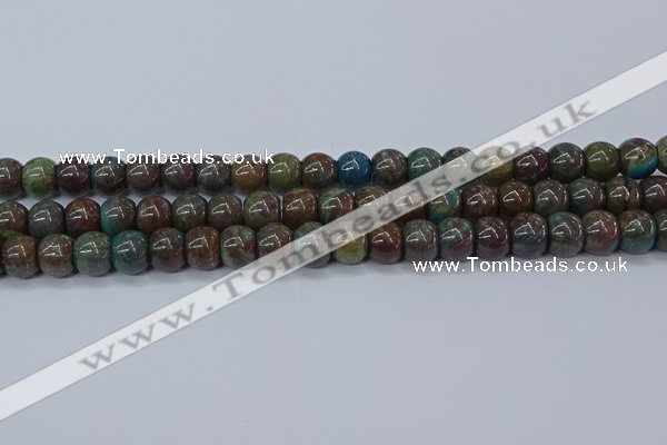 CAG9508 15.5 inches 10*12mm drun blue crazy lace agate beads