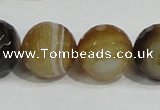 CAG951 16 inches 20mm faceted round madagascar agate gemstone beads