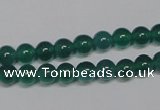 CAG953 15.5 inches 6mm round green agate gemstone beads wholesale