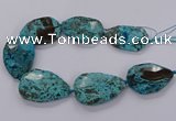 CAG9530 15.5 inches 35*50mm - 38*52mm freeform ocean agate beads