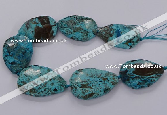 CAG9530 15.5 inches 35*50mm - 38*52mm freeform ocean agate beads