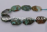 CAG9531 15.5 inches 35*45mm - 40*50mm freeform ocean agate beads