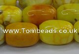 CAG9541 15.5 inches 13*18mm drum dragon veins agate beads