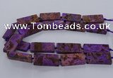 CAG9556 15.5 inches 20*40mm - 20*45mm rectangle ocean agate beads