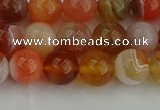 CAG9562 15.5 inches 8mm round red botswana agate gemstone beads