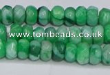 CAG9579 15.5 inches 4*6mm faceted rondelle crazy lace agate beads