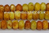 CAG9586 15.5 inches 5*8mm faceted rondelle crazy lace agate beads