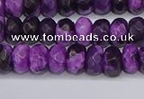 CAG9588 15.5 inches 5*8mm faceted rondelle crazy lace agate beads