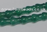 CAG959 15.5 inches 9*11mm vase-shaped green agate gemstone beads