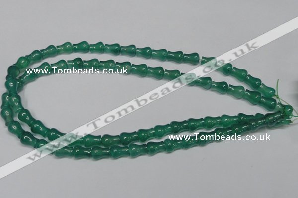 CAG959 15.5 inches 9*11mm vase-shaped green agate gemstone beads