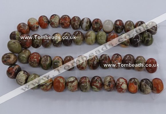 CAG9608 15.5 inches 15*20mm rondelle ocean agate gemstone beads