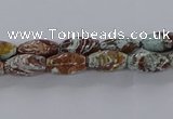 CAG9610 15.5 inches 6*12mm rice ocean agate gemstone beads