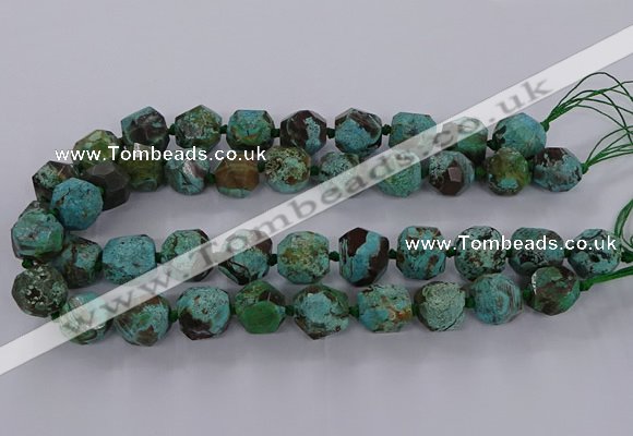 CAG9613 15.5 inches 14*16mm - 15*18mm faceted nuggets ocean agate beads