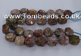 CAG9617 15.5 inches 15*25mm - 18*28mm faceted nuggets ocean agate beads