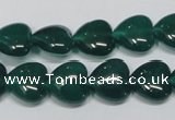 CAG962 15.5 inches 12*12mm heart green agate gemstone beads wholesale