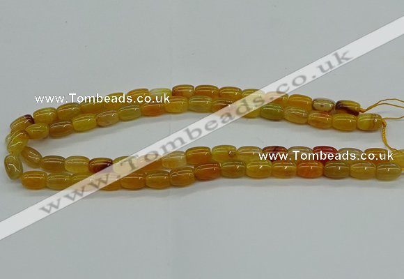 CAG9621 15.5 inches 8*12mm drum dragon veins agate beads wholesale