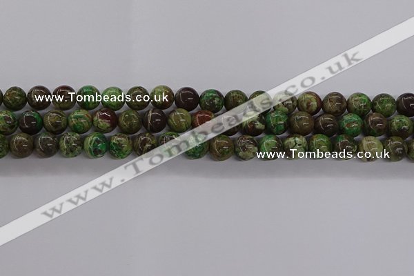 CAG9645 15.5 inches 6mm round ocean agate gemstone beads wholesale