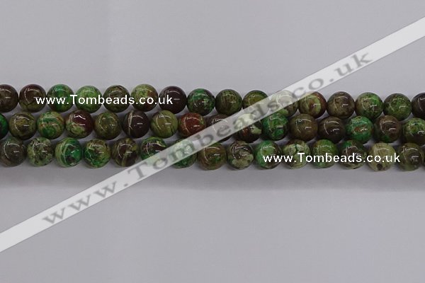 CAG9647 15.5 inches 10mm round ocean agate gemstone beads wholesale