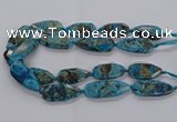 CAG9650 15.5 inches 20*40mm - 20*45mm freeform ocean agate beads