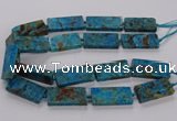 CAG9652 15.5 inches 20*40mm - 20*45mm rectangle ocean agate beads