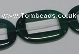 CAG967 15.5 inches 22*32mm oval green agate gemstone beads wholesale