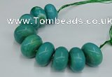 CAG9685 7.5 inches 20*35mm rondelle agate gemstone beads